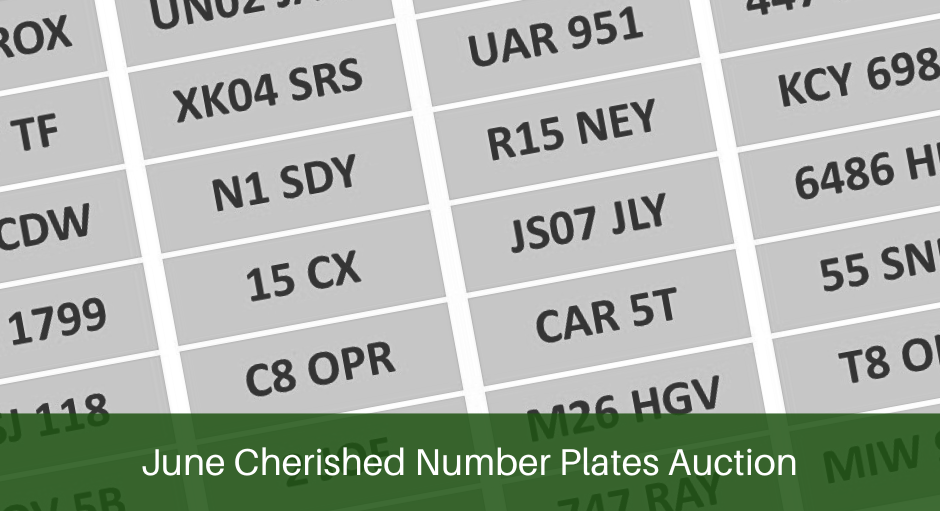 June Cherished Number Plate Auction